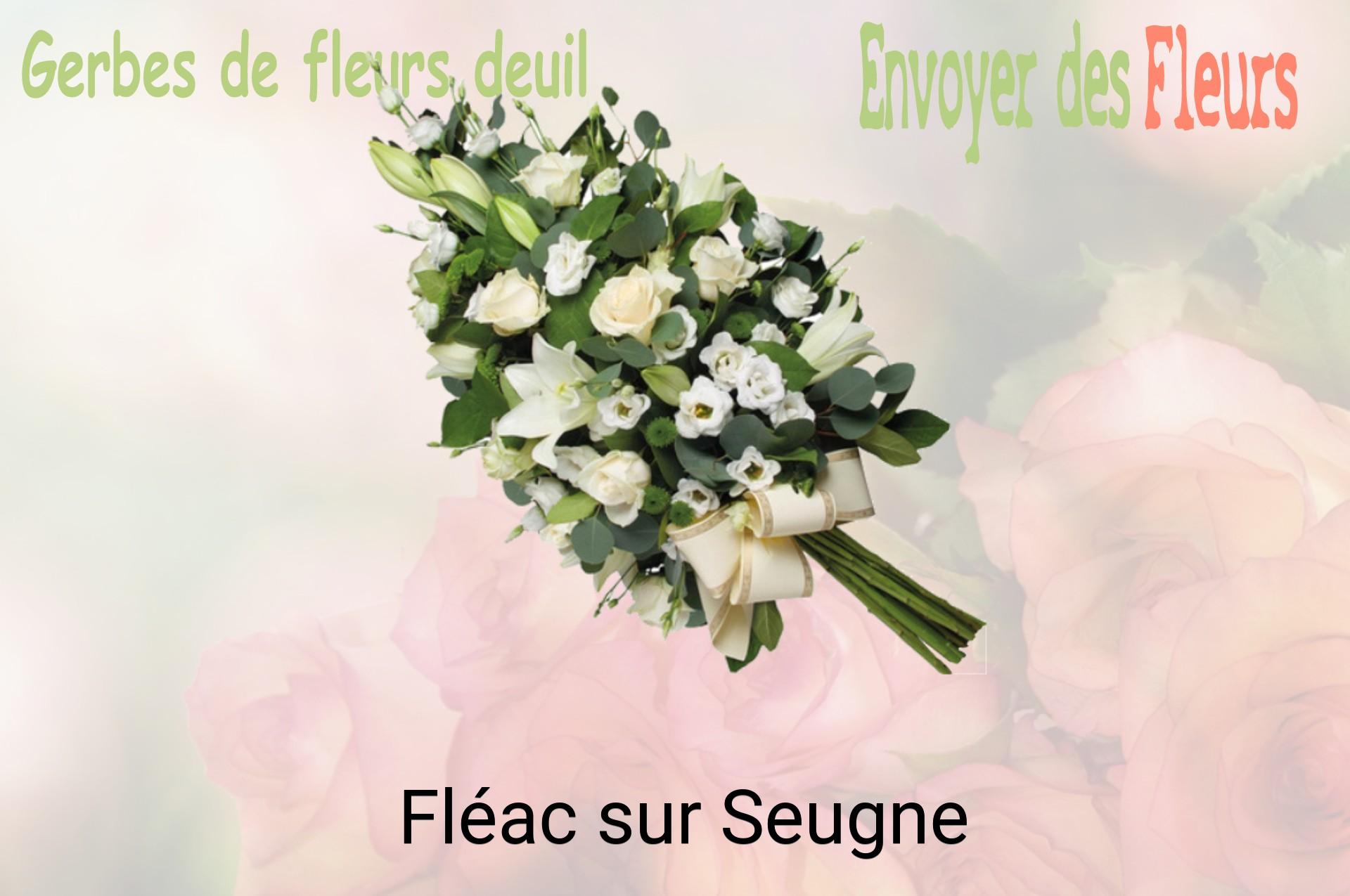 Gerbe de fleurs de deuil livrée à Fléac-sur-Seugne